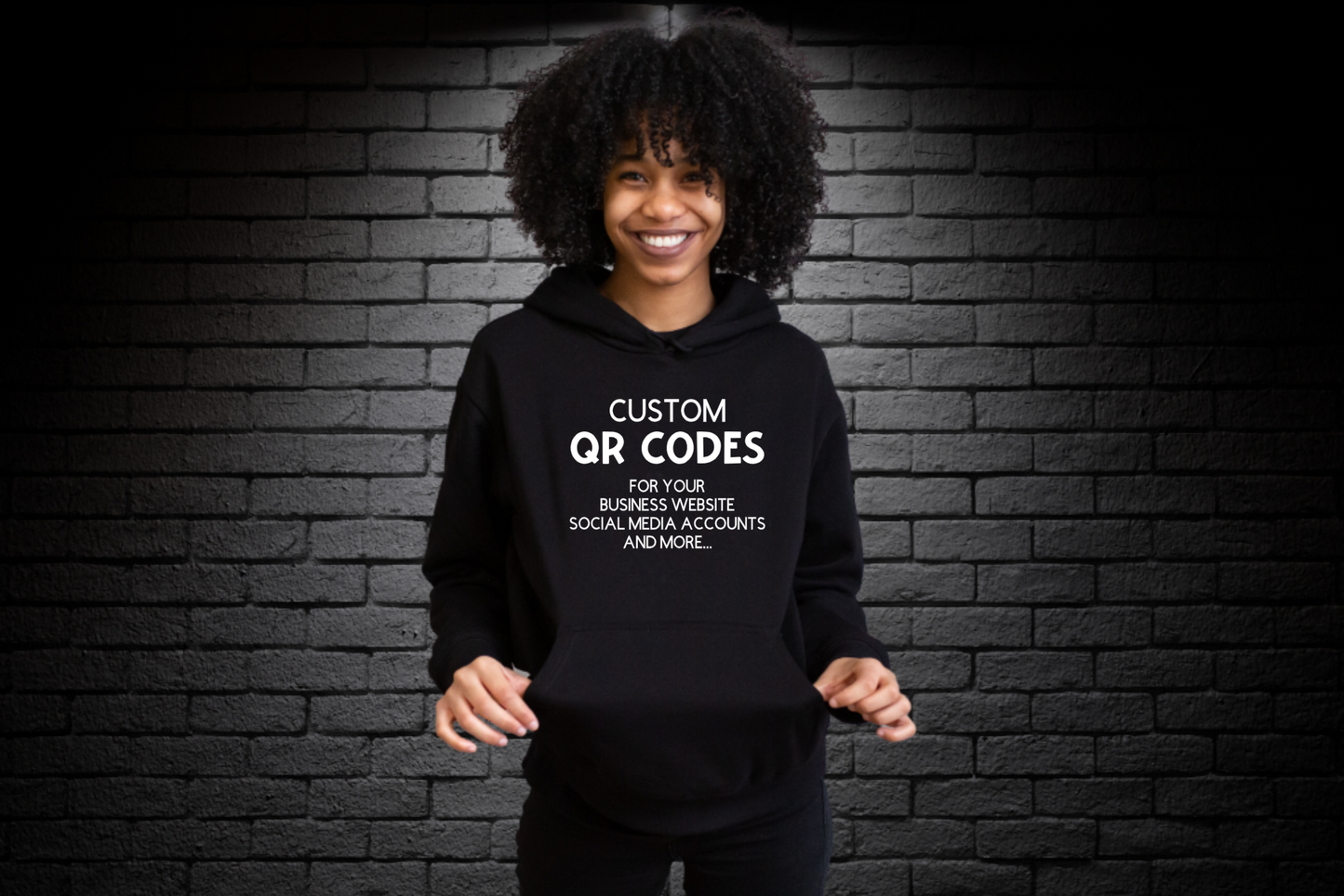 CUSTOM QR CODE HOODIE