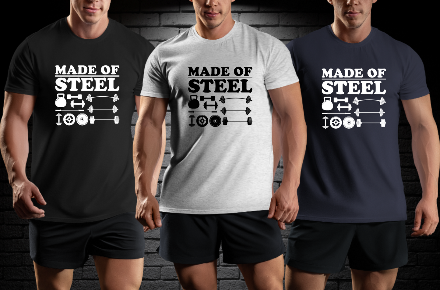 Men's Workout Shirts (MADE OF STEEL)