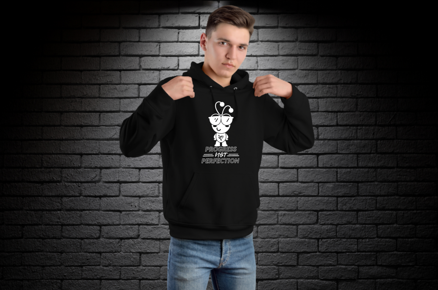 PROGRESS NOT PERFECTION Unisex Hoodie