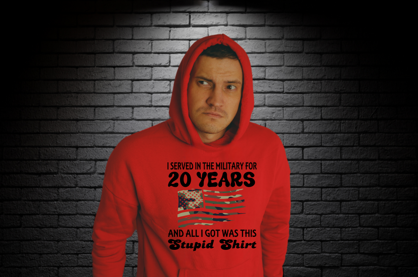 I SERVED IN THE MILITARY FOR 20 YEARS Unisex Hoodie