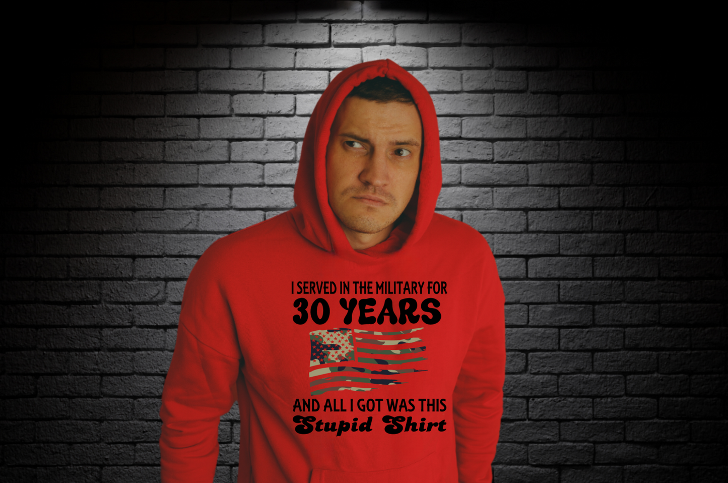 I SERVED IN THE MILITARY FOR 30 YEARS Unisex Hoodie